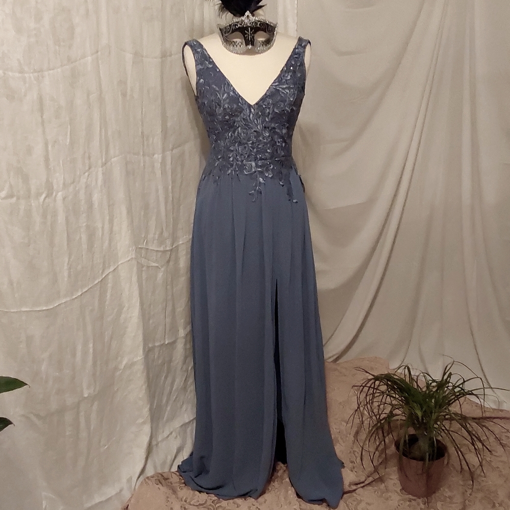 Soieblu Slate Gray Maxi Dress size S